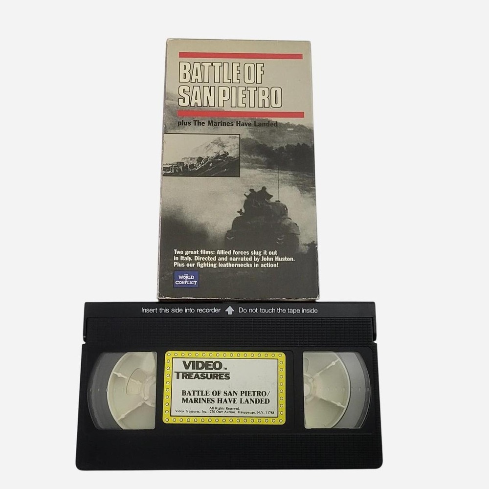 Battle Of Sanpietro Rare War VHS Tape